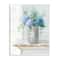 Stupell Industries Blue Hydrangea Bouquet Country Milk Tin Floral Painting Wall Plaque